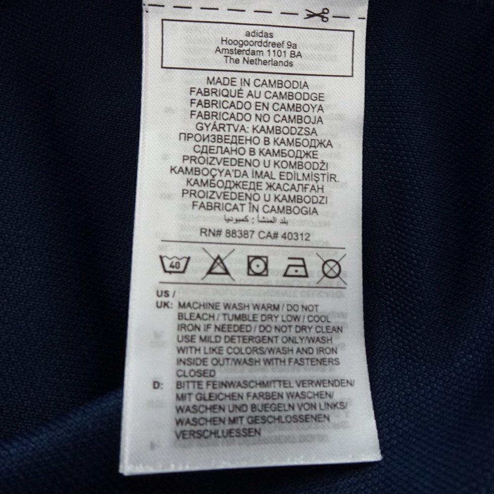 Adidas Tiro Track Jacket Women's Size 2X Blue Full Zip 3 Stripes Stand Collar - Picture 10 of 10